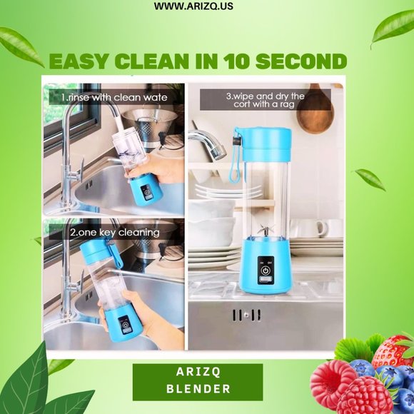 Rechargeable Portable Blender And Mixer 6 blades 400 ML - Picture 7 of 9